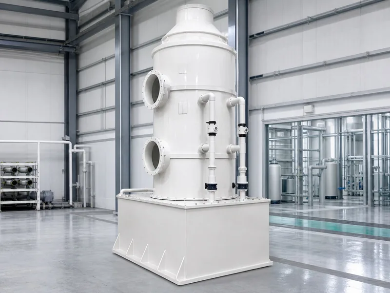 Acid-alkali neutralizing scrubber