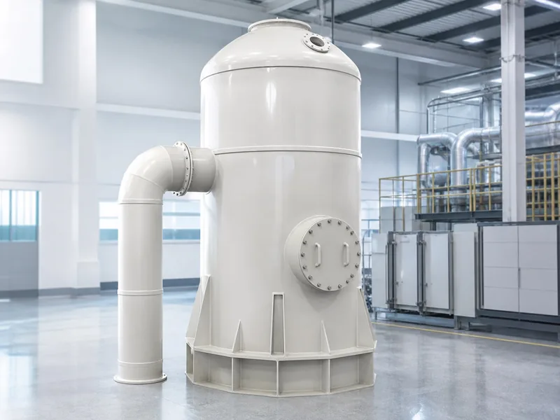 Vertical activated carbon adsorption tower