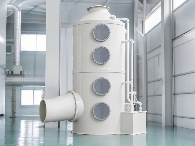 Two-stage PP scrubber tower